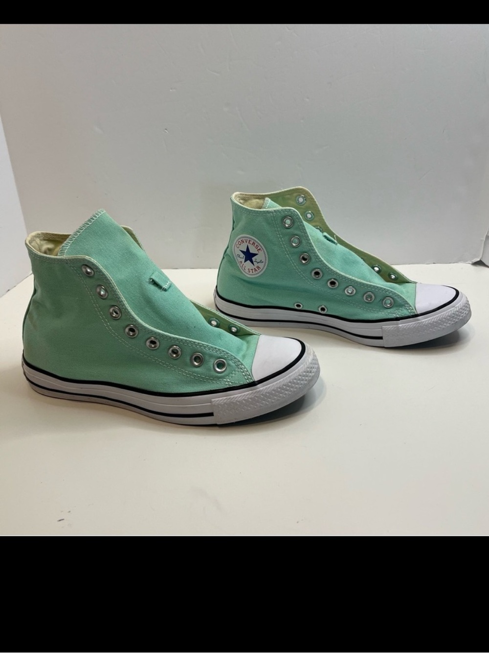 CONVERSE Chuck Taylor Mint Green high top sneakers unisex womens sz 9 men’s 7